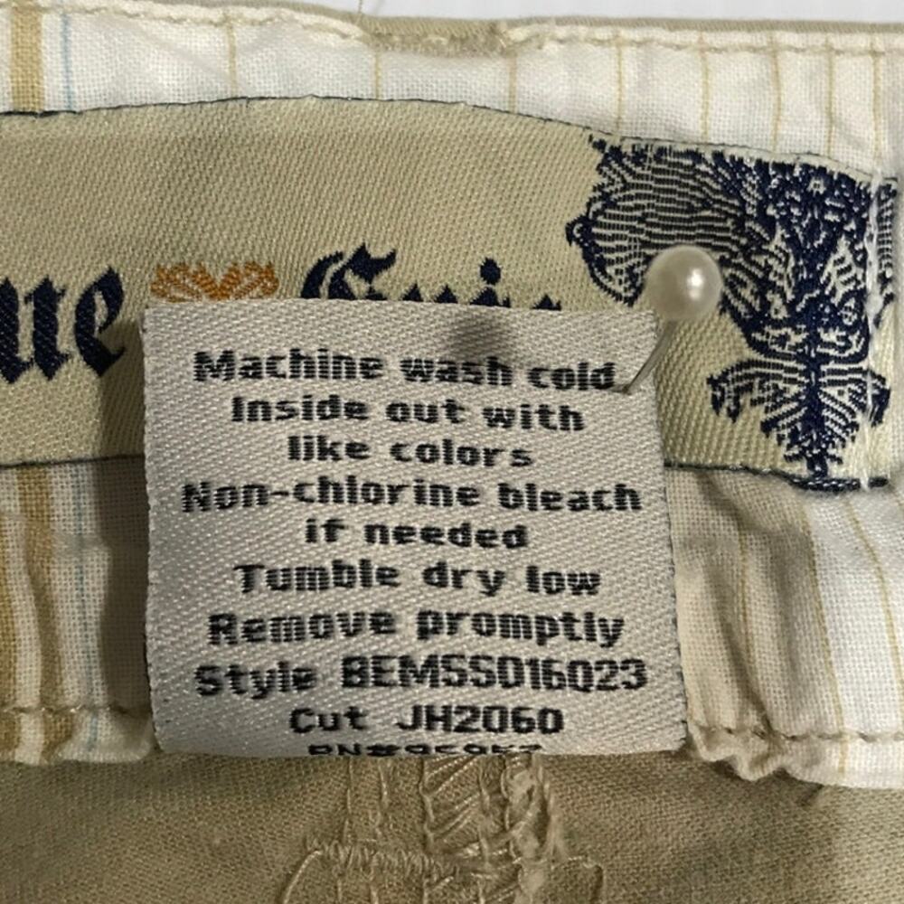 Blue Epic Khaki Tan stretch Twill Utility Chino Bermuda Shorts Women 14 - Picture 9 of 9